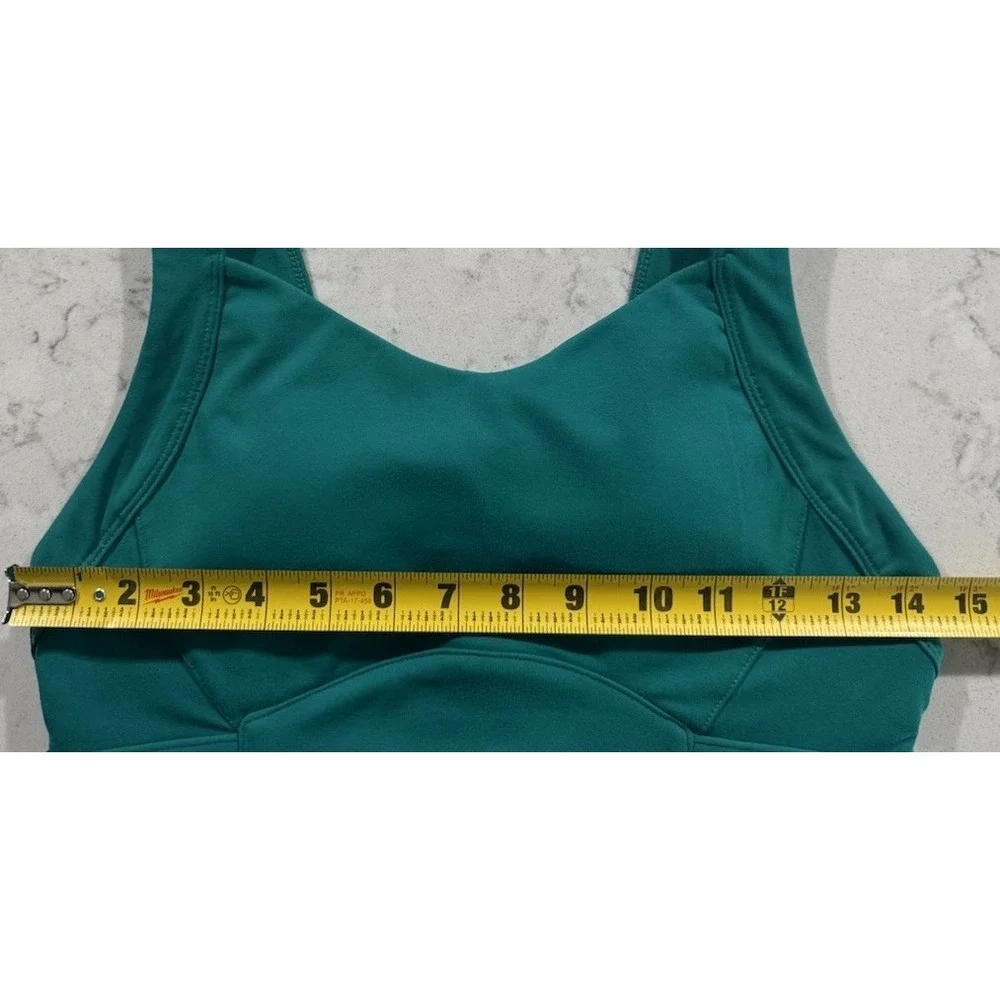 Fabletics Rae High Support Sports‎ Bra Womens Small Green Gym Yoga Performance